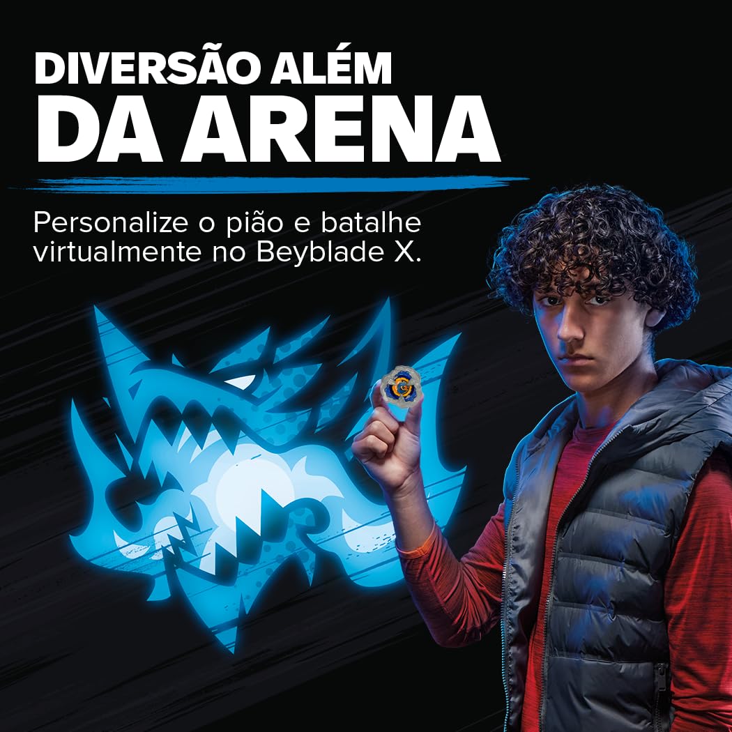 Beyblade X, Pião, Tyranno 9-60GF - Conjunto de Brinquedo Tipo